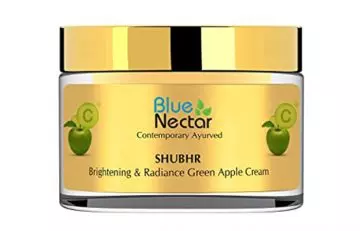 Best Ayurvedic Formula Blue Nectar Shubhr Brightening & Radiance Green Apple Cream