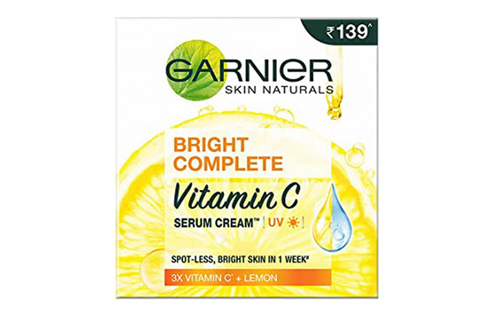 Best For Long-Lasting Brightness Garnier Bright Complete Vitamin C Serum Cream