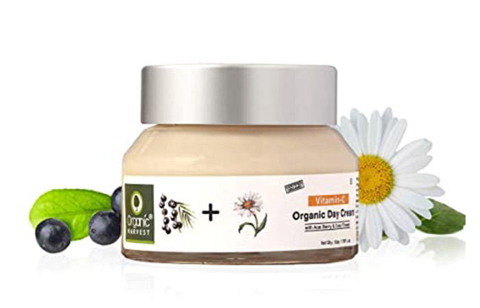 Best Non-Greasy Face Cream Organic Harvest Vitamin-C Organic Day Cream