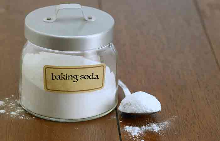 A jar and a spoonful of baking soda for acne.