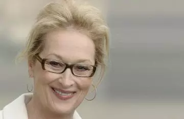 International Celebrity Meryl Streep with white hair