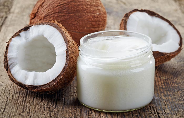 Coconut oil is great for moisturizing dry lips and may help remove white spots