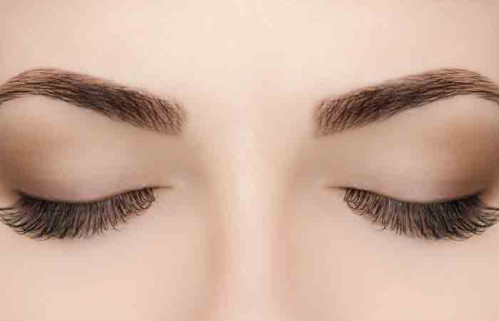 Controlled arch brows for heart-shaped face