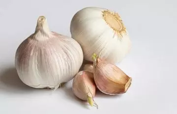 Two whole heads and a couple of garlic cloves