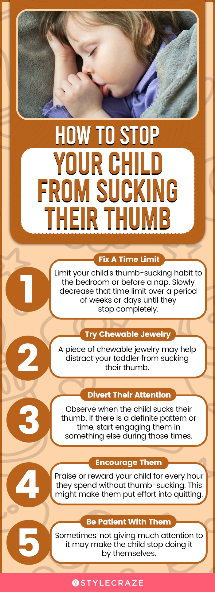  how to stop your baby's thumb sucking (infographic)