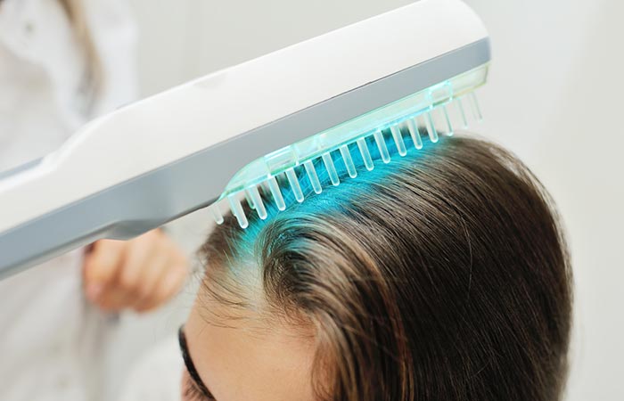 Light therapy is used for treating poliosis