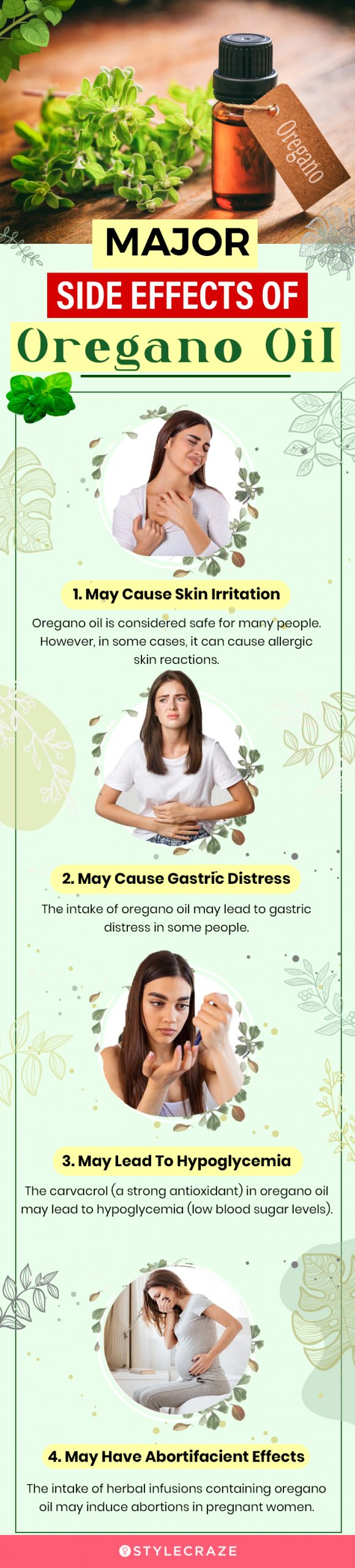 major side effects of oregano oil [infographic]