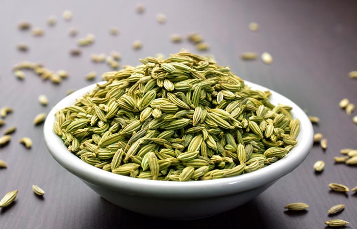 A bowl of fennel seeds