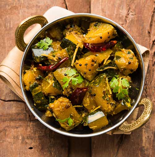 Pumpkin stir-fry is a light and healthy Indian vegetarian dinner food