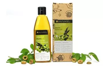 Soulflower Coldpressed Olive Carrier Oil - Hair Growth Oils