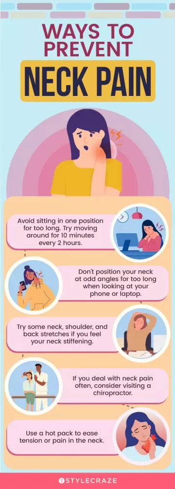ways to prevent neck pain (infographic)