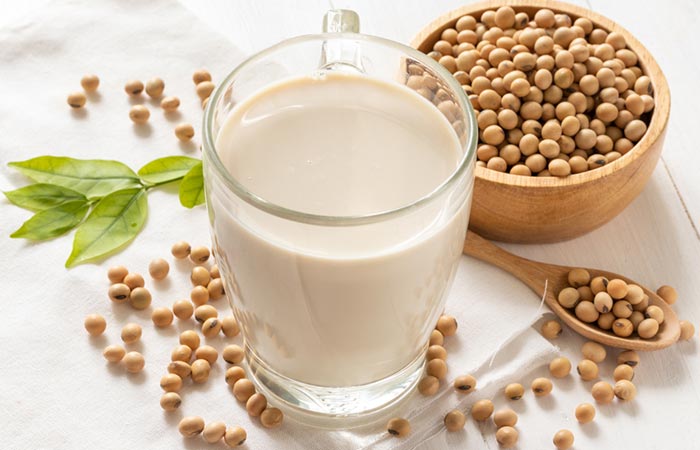 Soy milk as a substitute if you cannot drink milk.