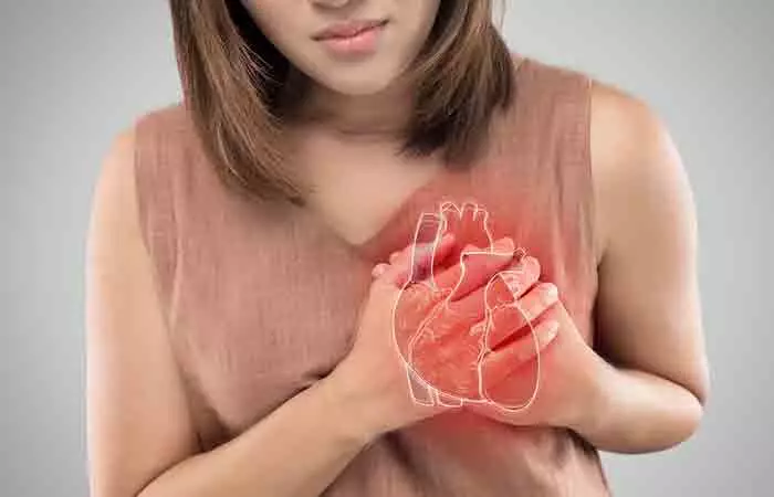 Woman with chronic heart issues