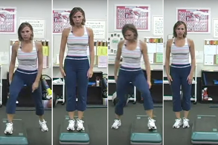 A-step aerobics exercise for weight loss