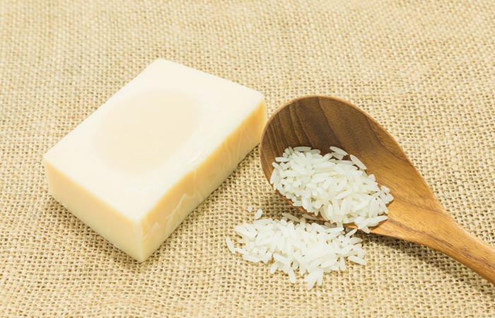 Rice milk soap