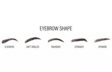 Different eyebrow shapes 