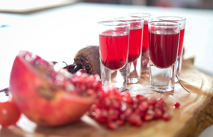 Pomegranate and beetroot juice for weight loss