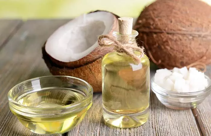 Castor oil with coconut oil for wrinkles