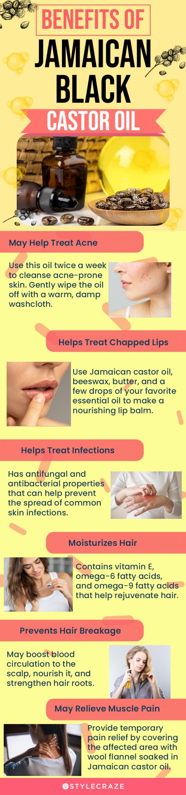 benefits of jamaican black castor oil (infographic)