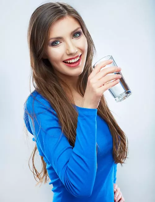 Drink water to prevent weight gain during periods