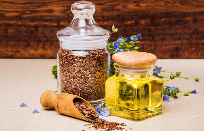 Flaxseed oil for scalp pain