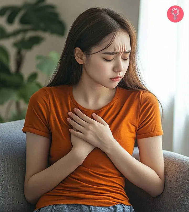 Home Remedies For Woman Suffering From Chest Pain