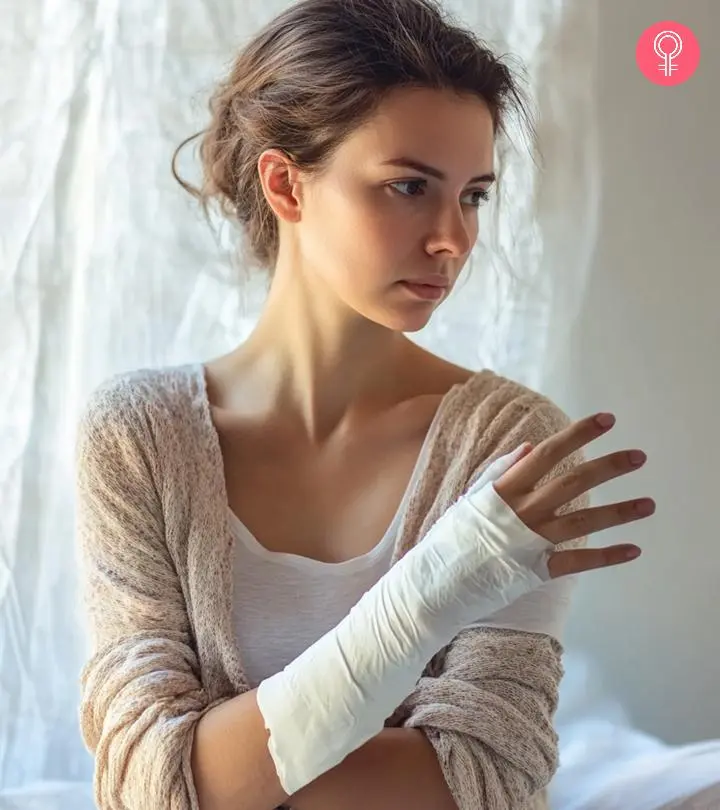 Woman With Heal Bone Fracture