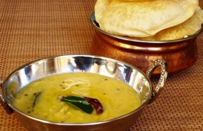 Kerala parippu curry for breakfast