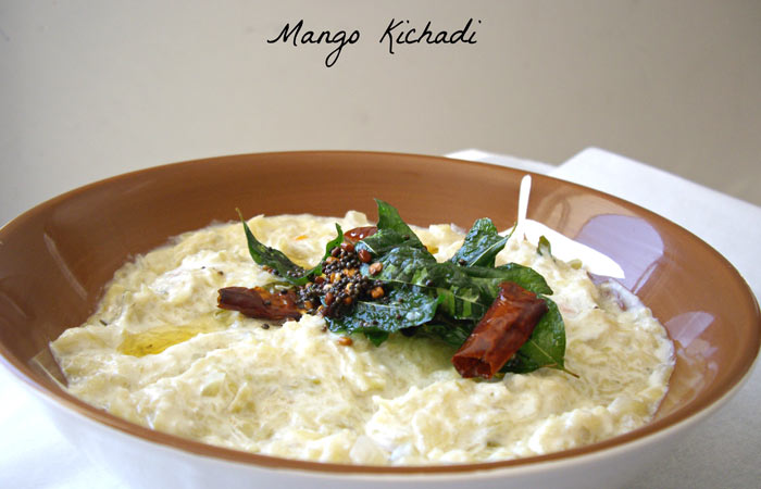 Mango kichadi for breakfast