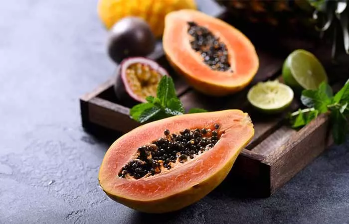 Papaya to get rid of intestinal parasites