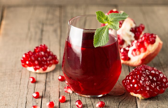 Pomegranate juice for chest pain