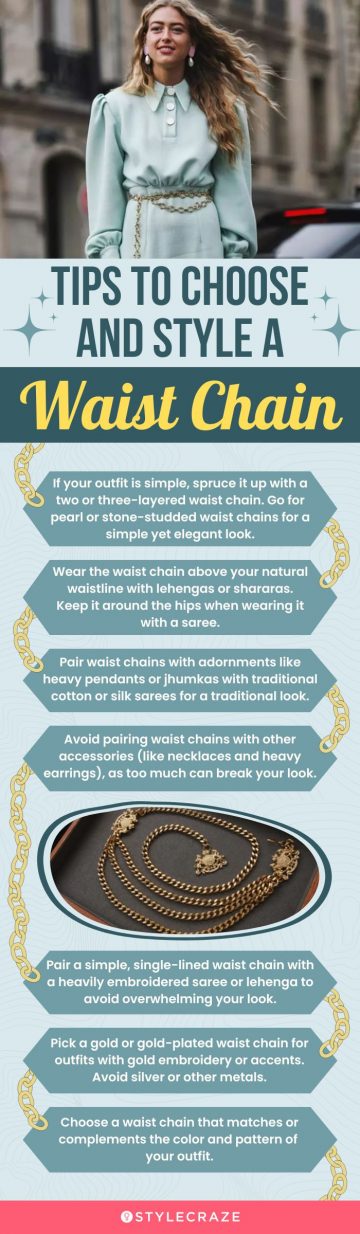 tips to choose and style a waist chain(infographic)