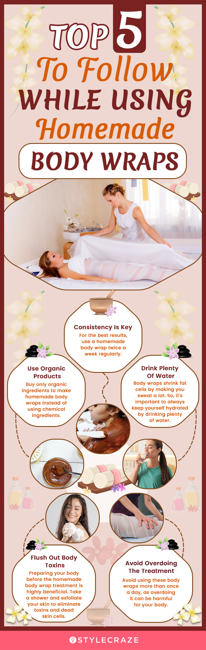 top 5 easy steps to utilize homemade body wraps (infographic)
