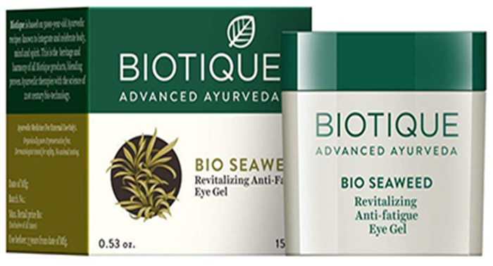 1. Biotique Bio Seaweed Revitalizing Anti-Fatigue Eye Gel