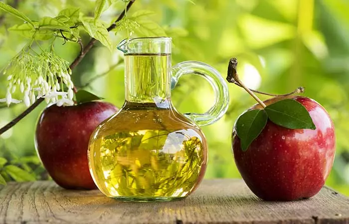 Apple cider vinegar to get rid of abdominal bloating