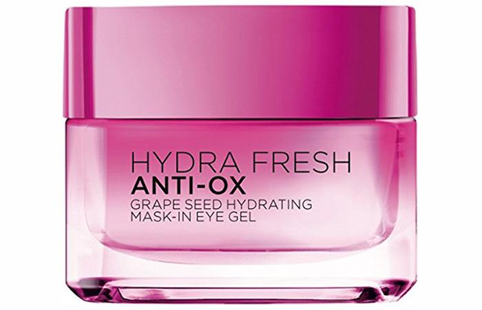 4. L’Oreal Hydrafresh Anti-Ox Grape Seed Hydrating Mask-In Eye Gel