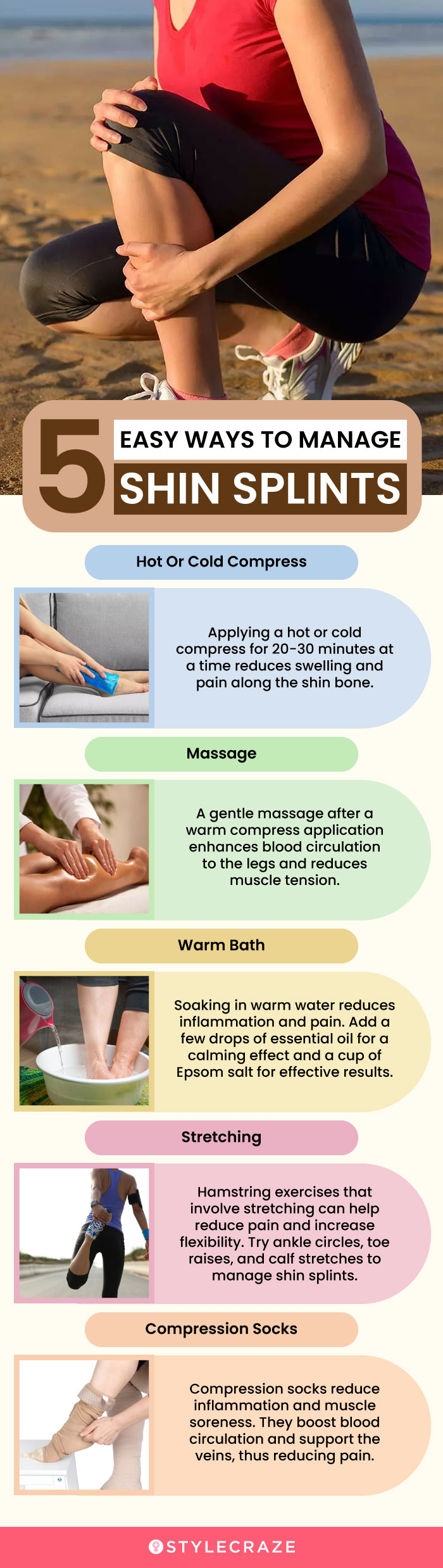 5 easy ways to manage shin splints (infographic)