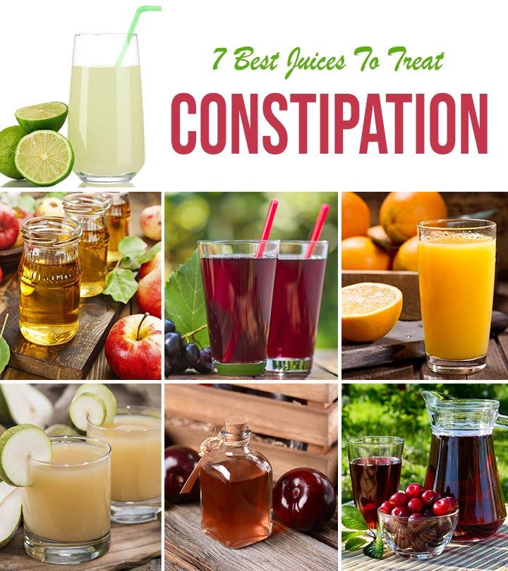 apple juice for constipation adults