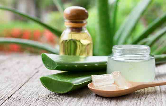Aloe vera gel can help heal skin rashes