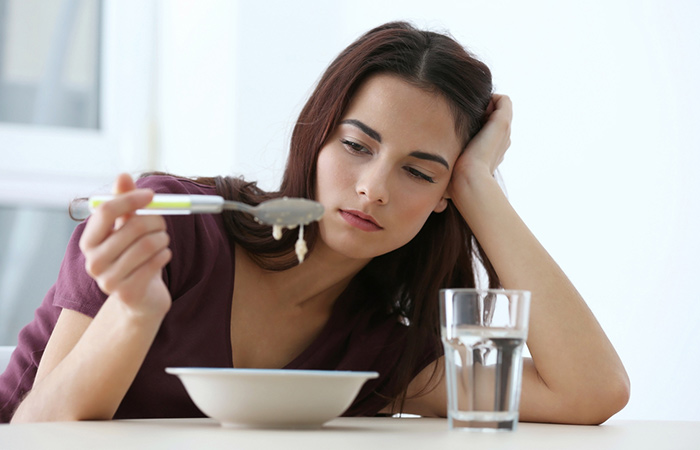 Woman lost her appetite due to excess water intake