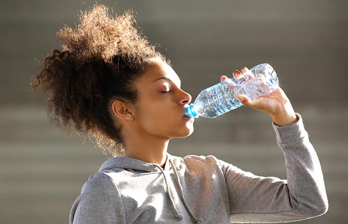 Drink water to stay hydrated and for weight loss