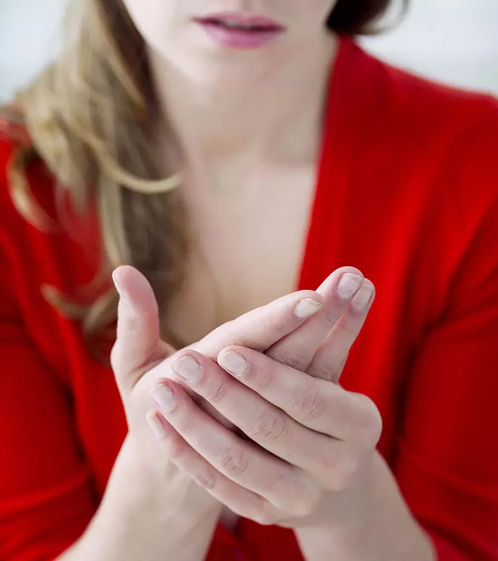 Woman With Broken Capillaries On The Face