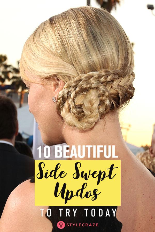 10 Beautiful Side Swept Updos To Try Today