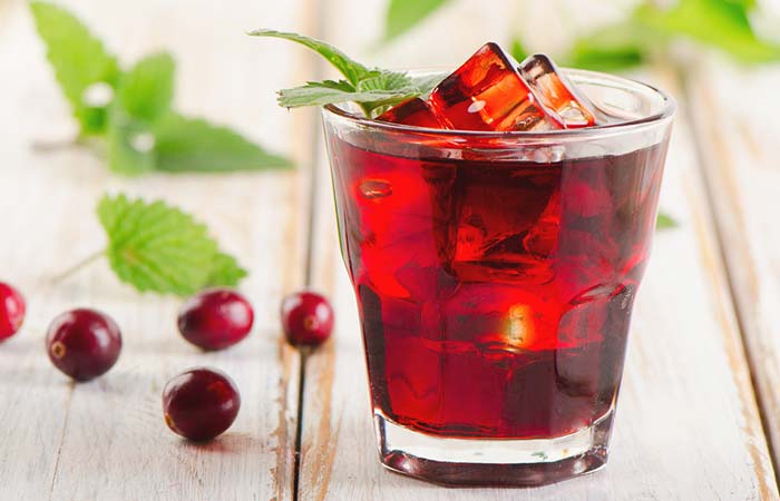 Castor oil with cranberry juice to lose belly fat