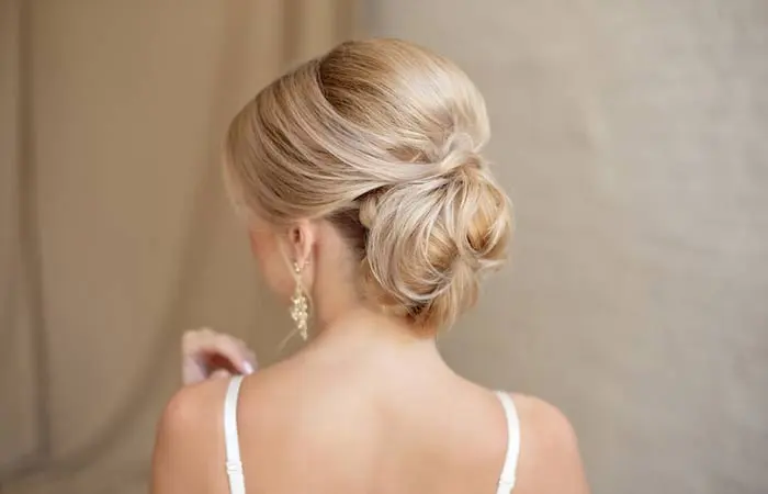 Bride in a beautiful updo