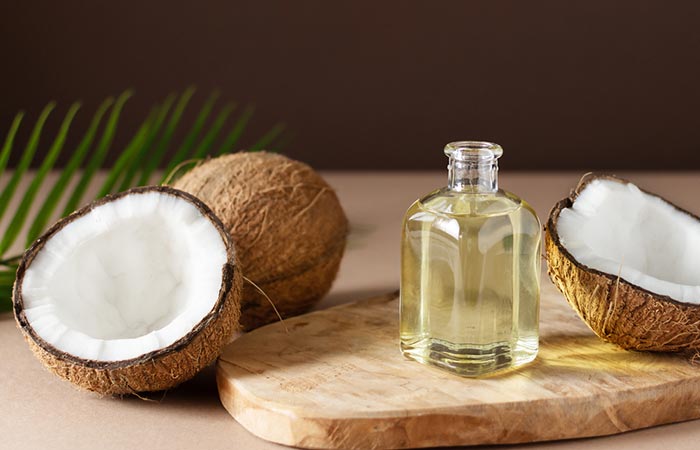 A belly button infection may be treated with coconut oil