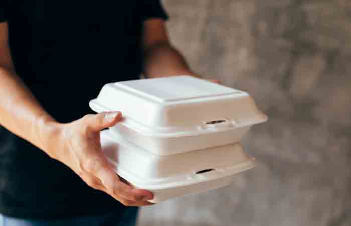 Polystyrene containers are unsafe for storage