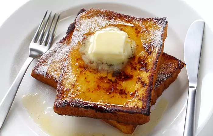 French toast for alkaline breakfast