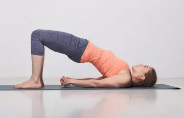 Setu Bandhasana yoga pose to treat cold