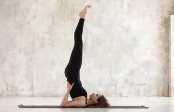 Sarvangasana for cold relief